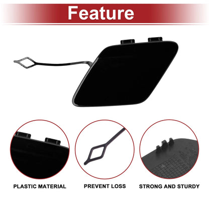 Rear Bumper Tow Hook Cover for BMW 428i (2014-2016) - Black 1 x Piece