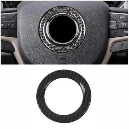 Carbon Fiber Steering Wheel Cover Trim for Jeep Grand Cherokee (2014-2021)