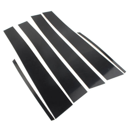 Pillar Post Door Window Trim Covers for Toyota Camry (2012-2015) 6 x Black