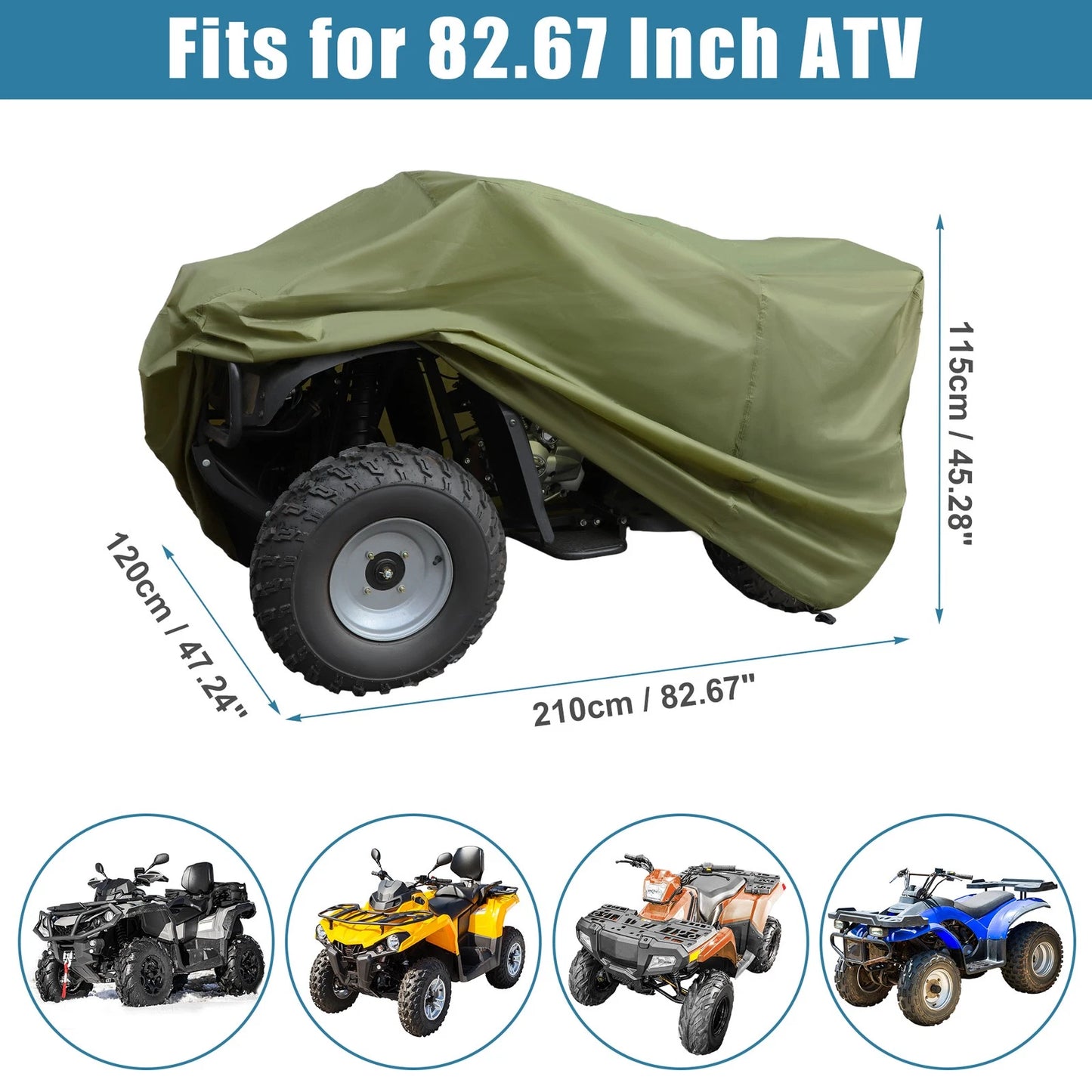 XL / ATV Cover for Yamaha YFZ450R YFZ 450R SE 250-600CC Quad Bike