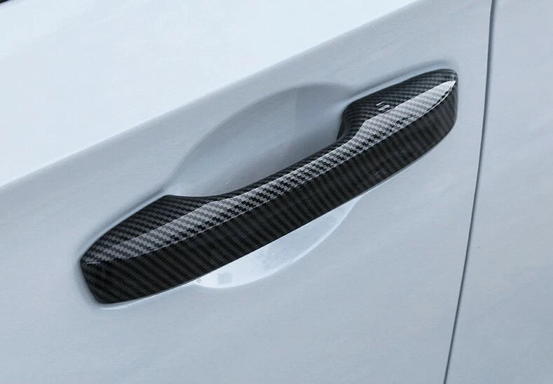 Carbon Fiber Look Side Door Handle Cover Trim for Honda Civic Sedan (2022-2023)