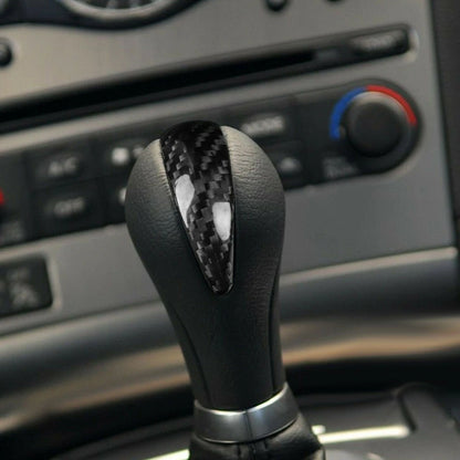 Black Carbon Fiber Shift Knob Cover for Infiniti G37 G35 QX50 QX70 FX35