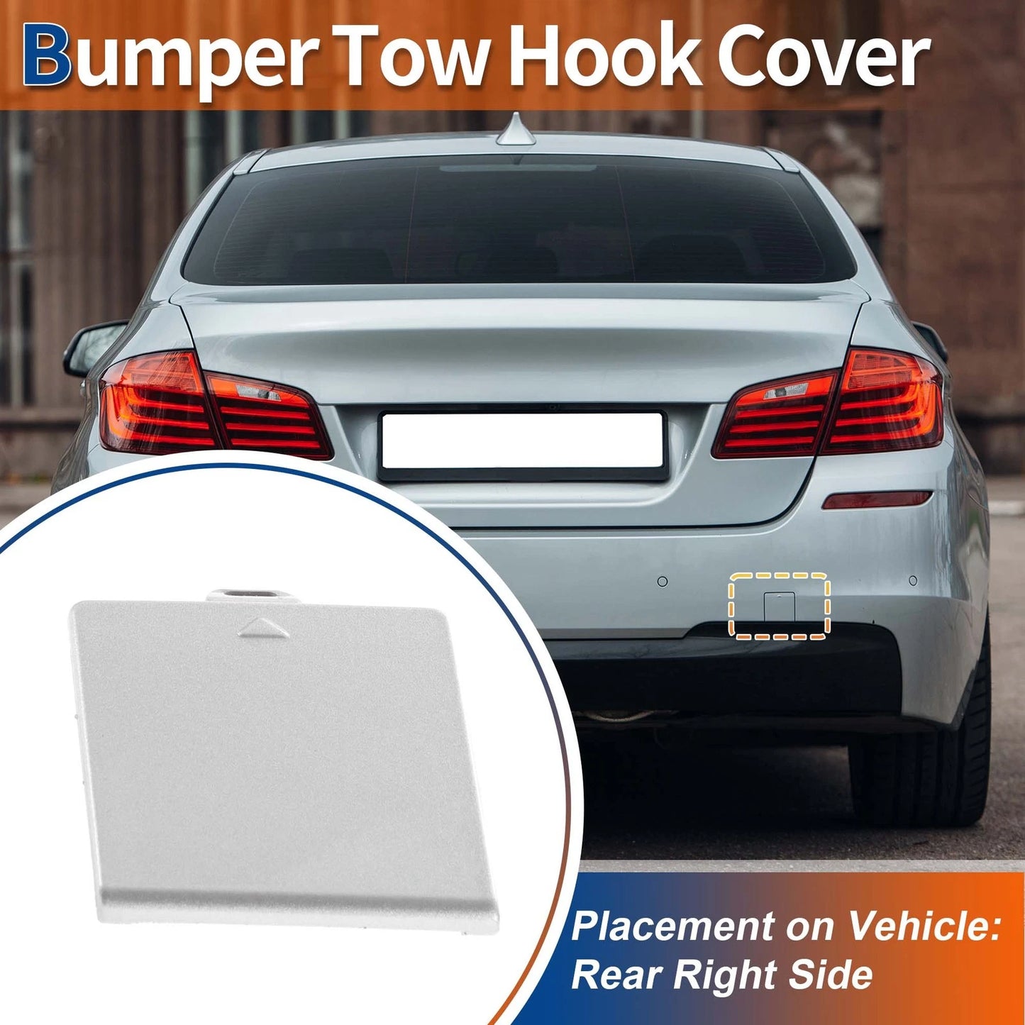 Rear Bumper Tow Hook Cover for BMW 5 Series F10 F11