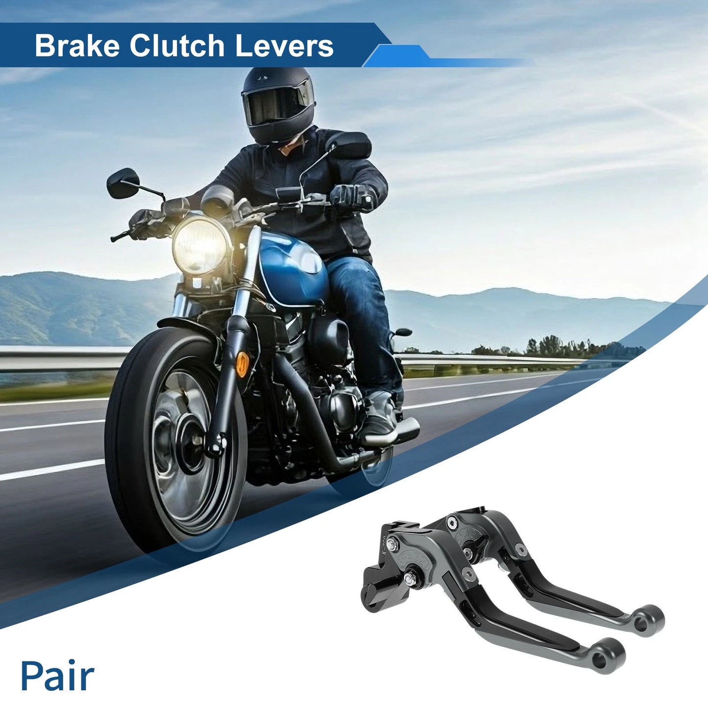 Brake Clutch Lever / Adjustable Short Long / Brake Clutch Lever for Kawasaki ER-5 (2004–2005)