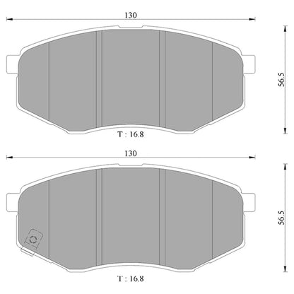 Front Disc Brake Pads for Hyundai ix35 (2010-2015)