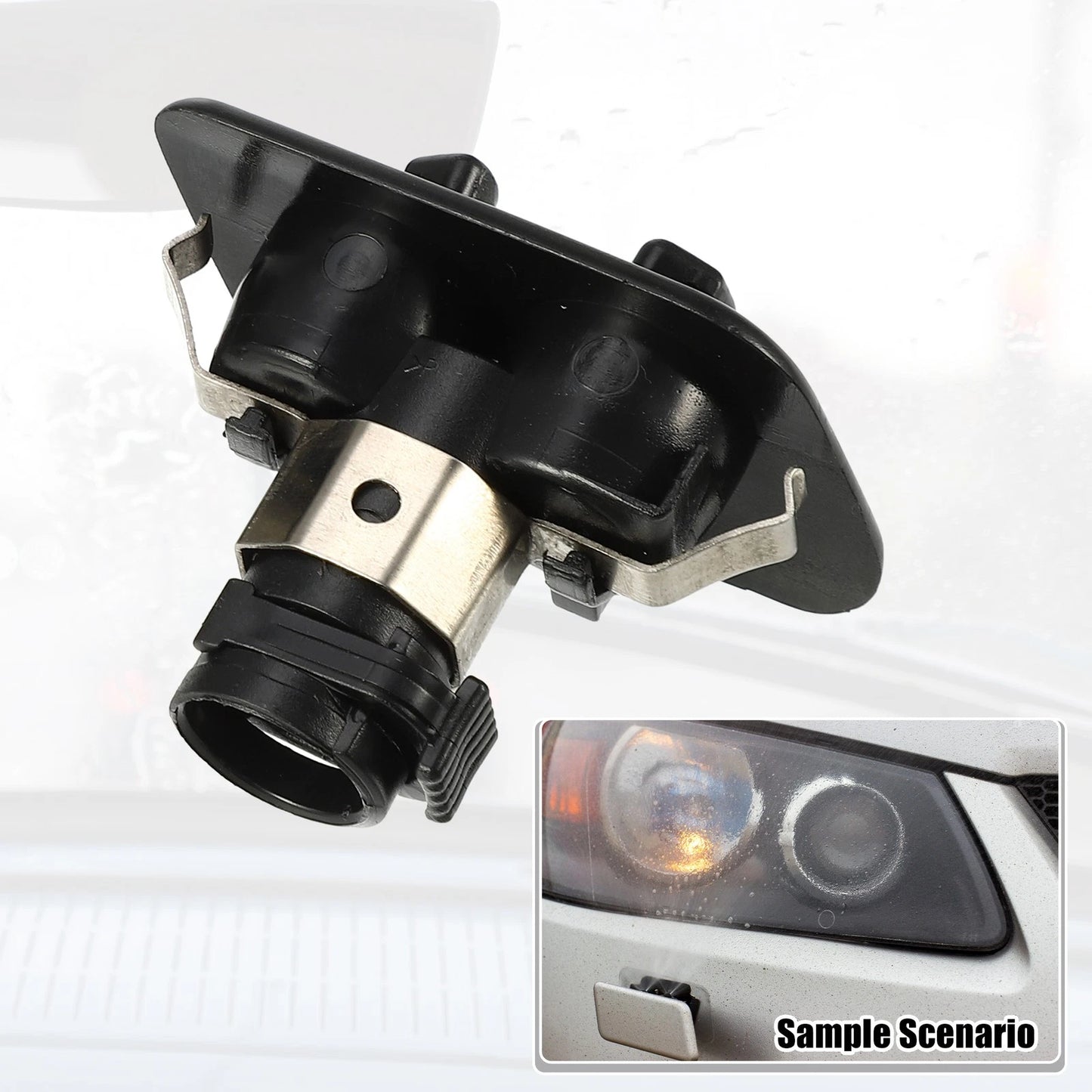 Front Left Right Headlight Washer Nozzles for BMW 525i (2001-2003)