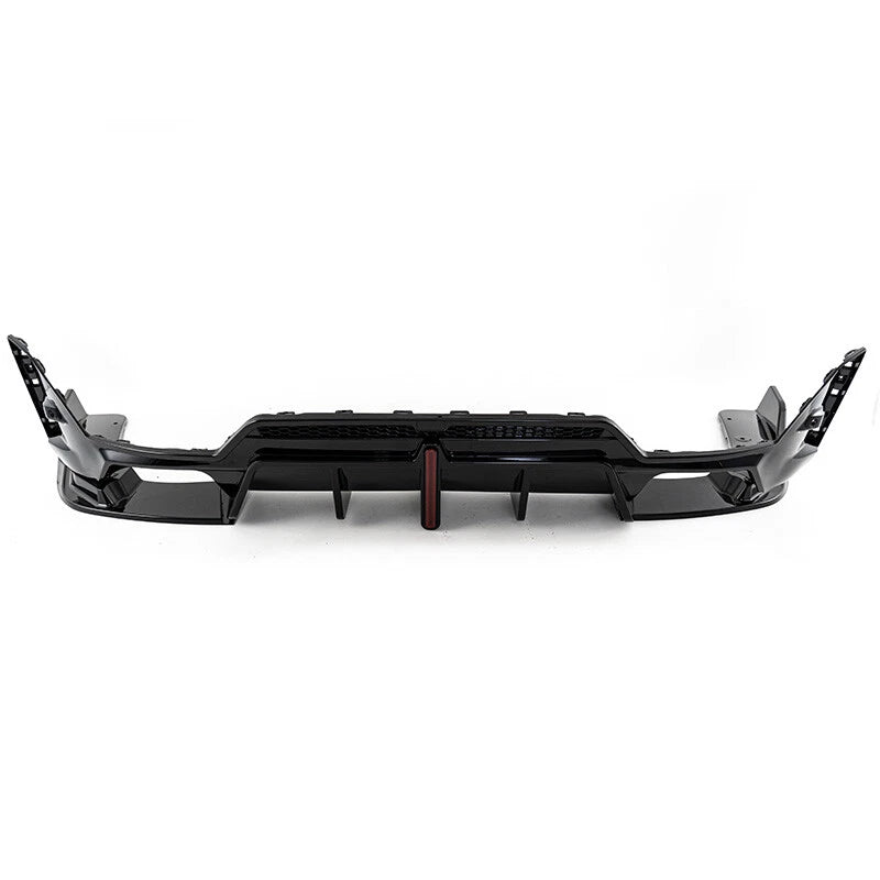 Gloss Black Rear Lower Diffuser with LED Light for 23-24 BMW 3 Series G20