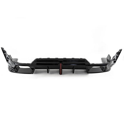 Gloss Black Rear Lower Diffuser with LED Light for 23-24 BMW 3 Series G20