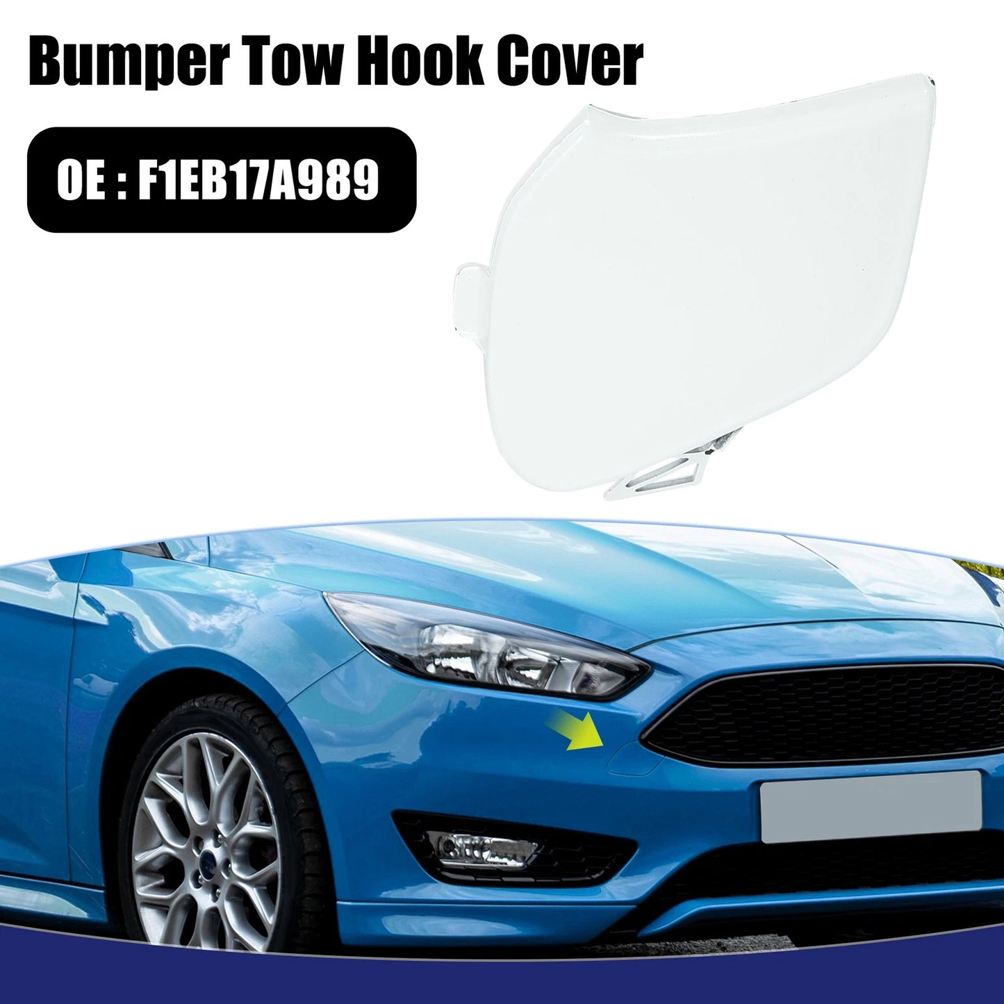 Front Bumper Tow Hook Cap for Ford Focus (2014-2018)