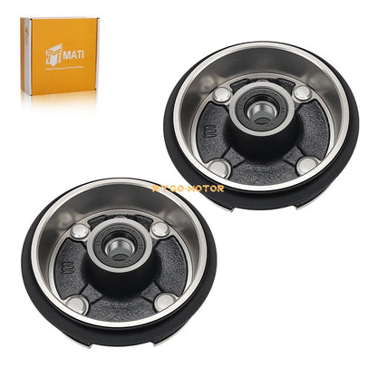 2 x Front Brake Drum for Honda FourTrax 200 TRX200 TRX200D (1990–1997)