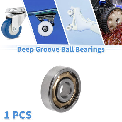 E9 Deep Groove Ball Bearings / 9x28x8mm / Gold Tone Scooter Skateboard Wheel