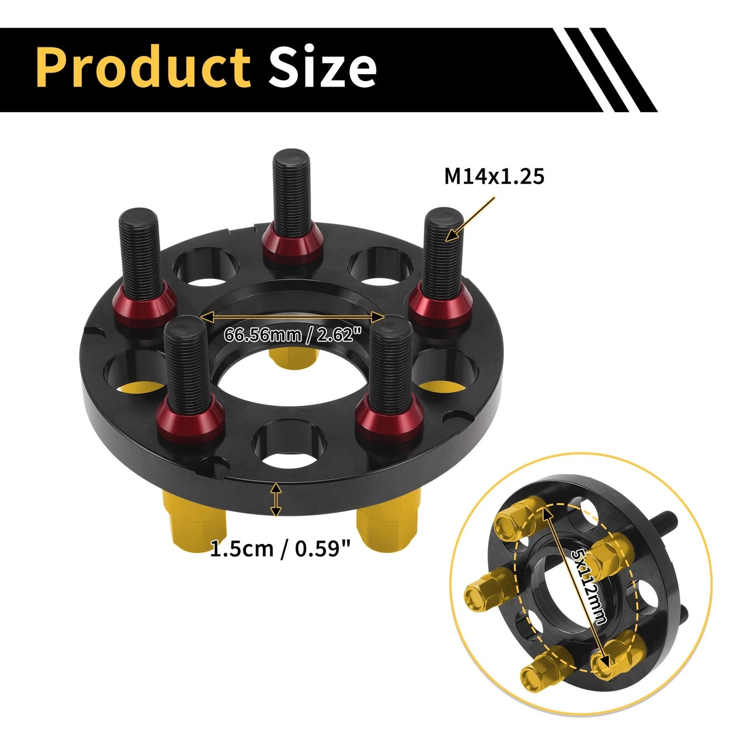 2 x 5x112mm Wheel Spacers 66.56mm for BMW Z4 G29 (2019-2020)