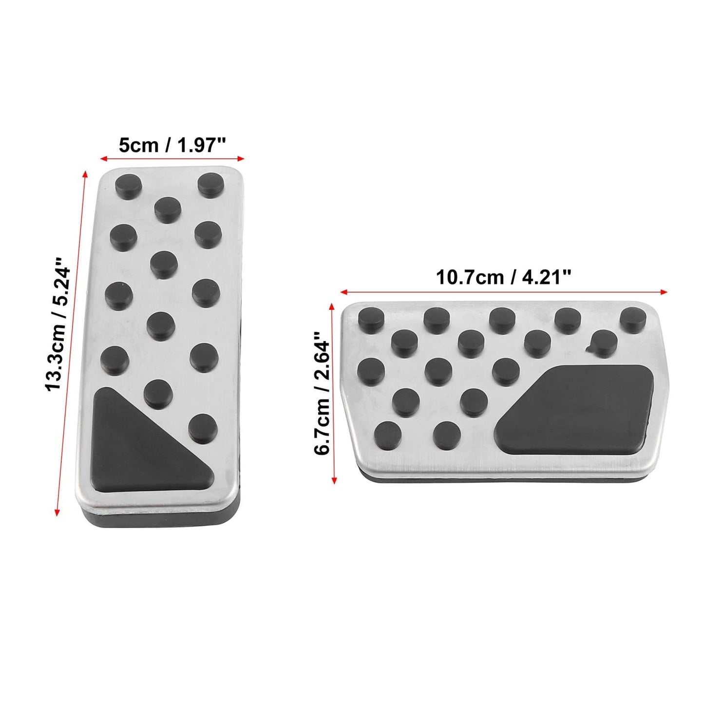 Non-Slip Accelerator Brake Pedal Pad Cover Kit for Jeep Grand Cherokee (2011-2018)