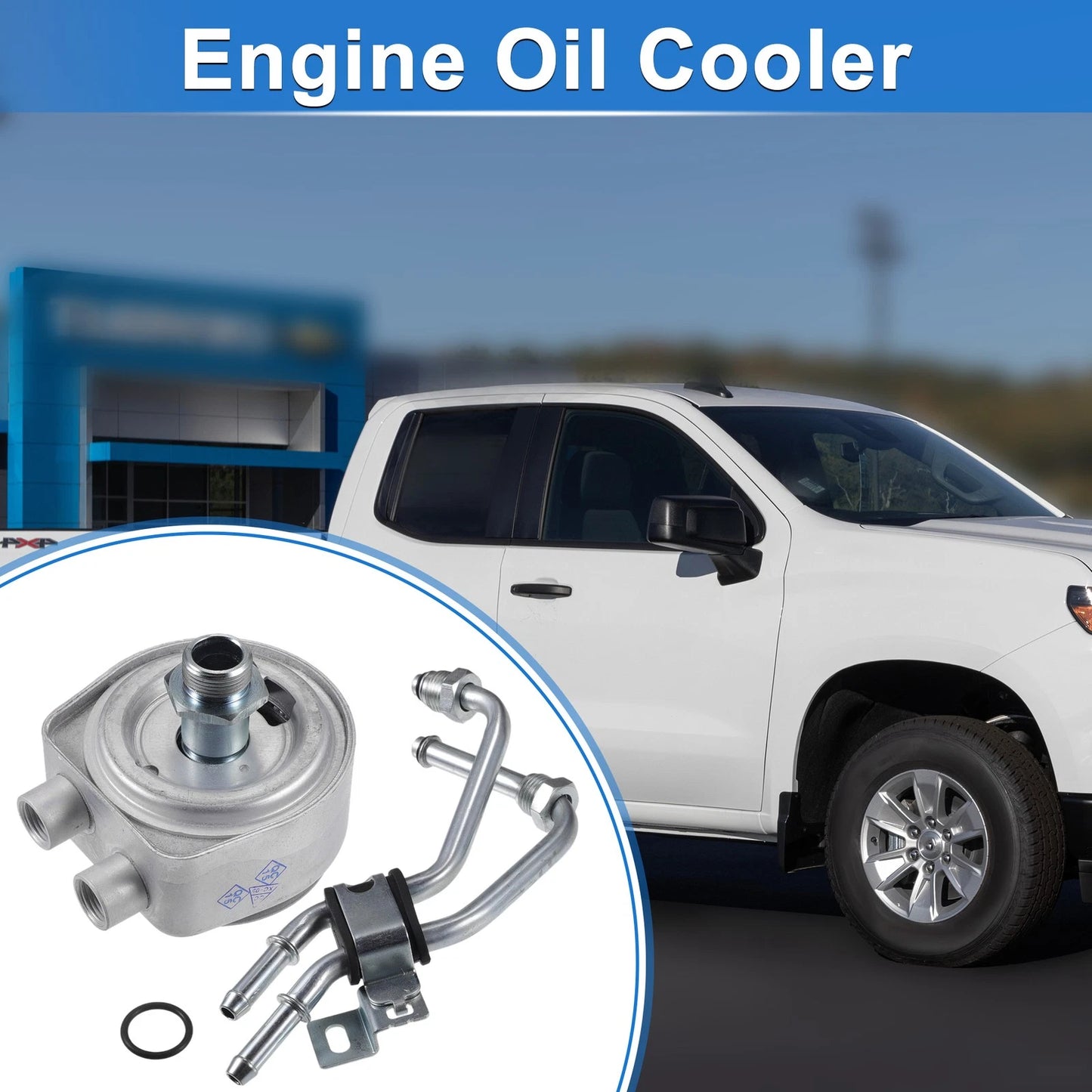 Engine Oil Cooler with Seals Bolt for Chevrolet Camaro
