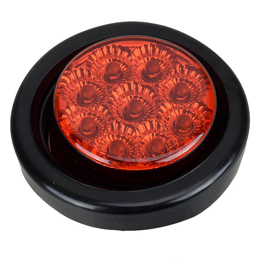 2" Round LED Side Marker Lights for Car Truck Trailer Van Caravan