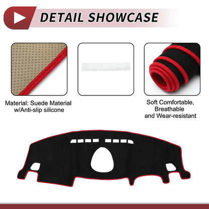 Dashboard Cover Mat for BMW Mini Clubman 2015-2024 Sun Protector Black Red