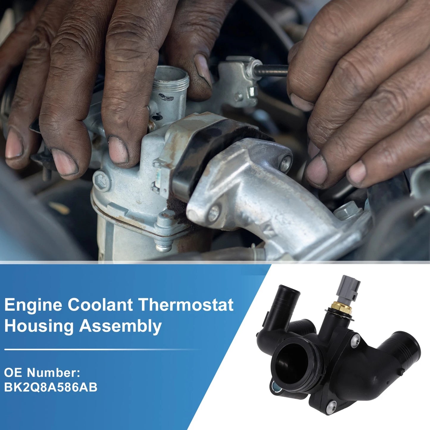 Engine Coolant Thermostat Housing Assembly for Ford Ranger (2019-2023)