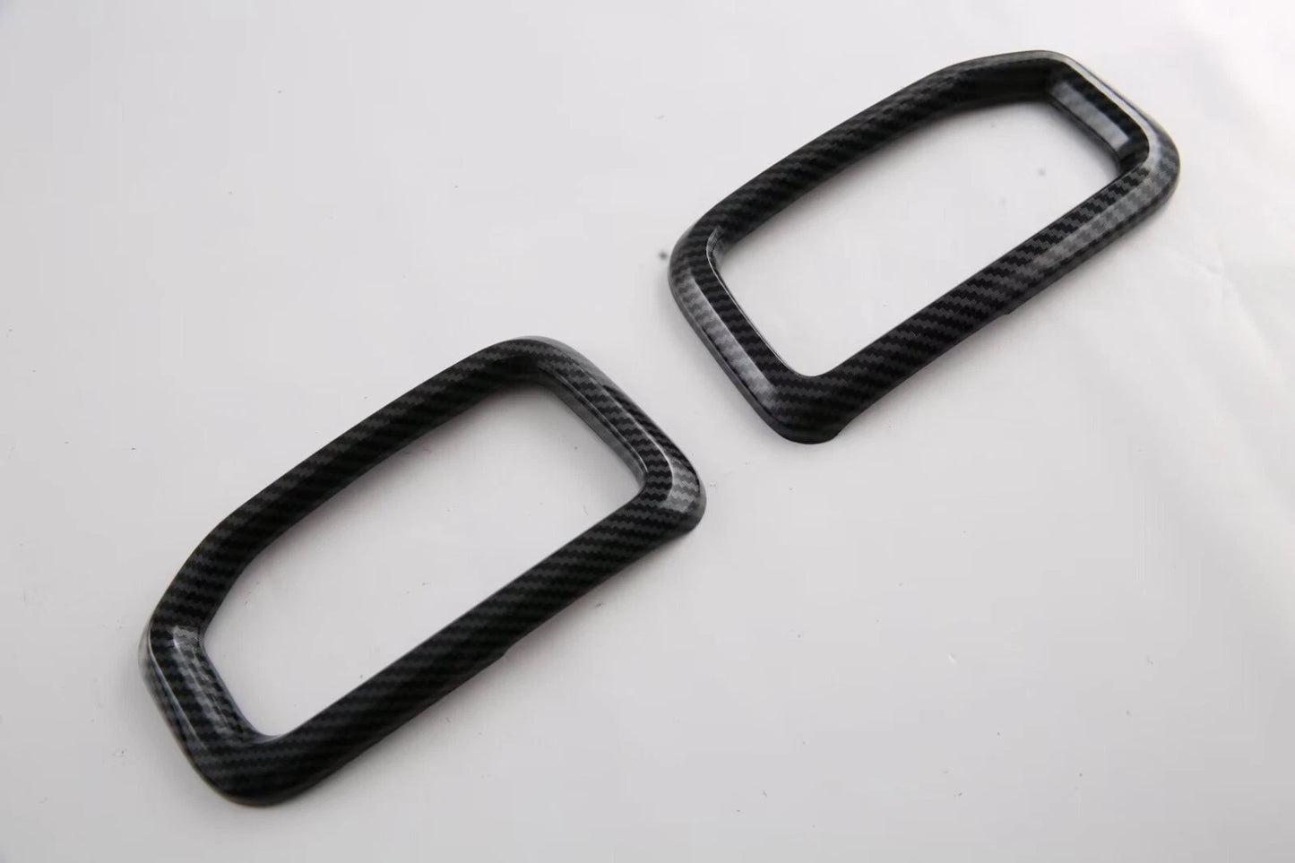 ABS Front Side Vent Air Outlet Lid Carbon Fiber Cover Trim for Ford Ranger (2023)