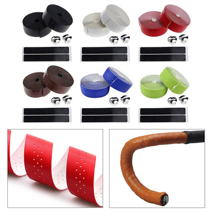 Handlebar Tape for Cycling Road Bike - PU Leather Grip Wraps