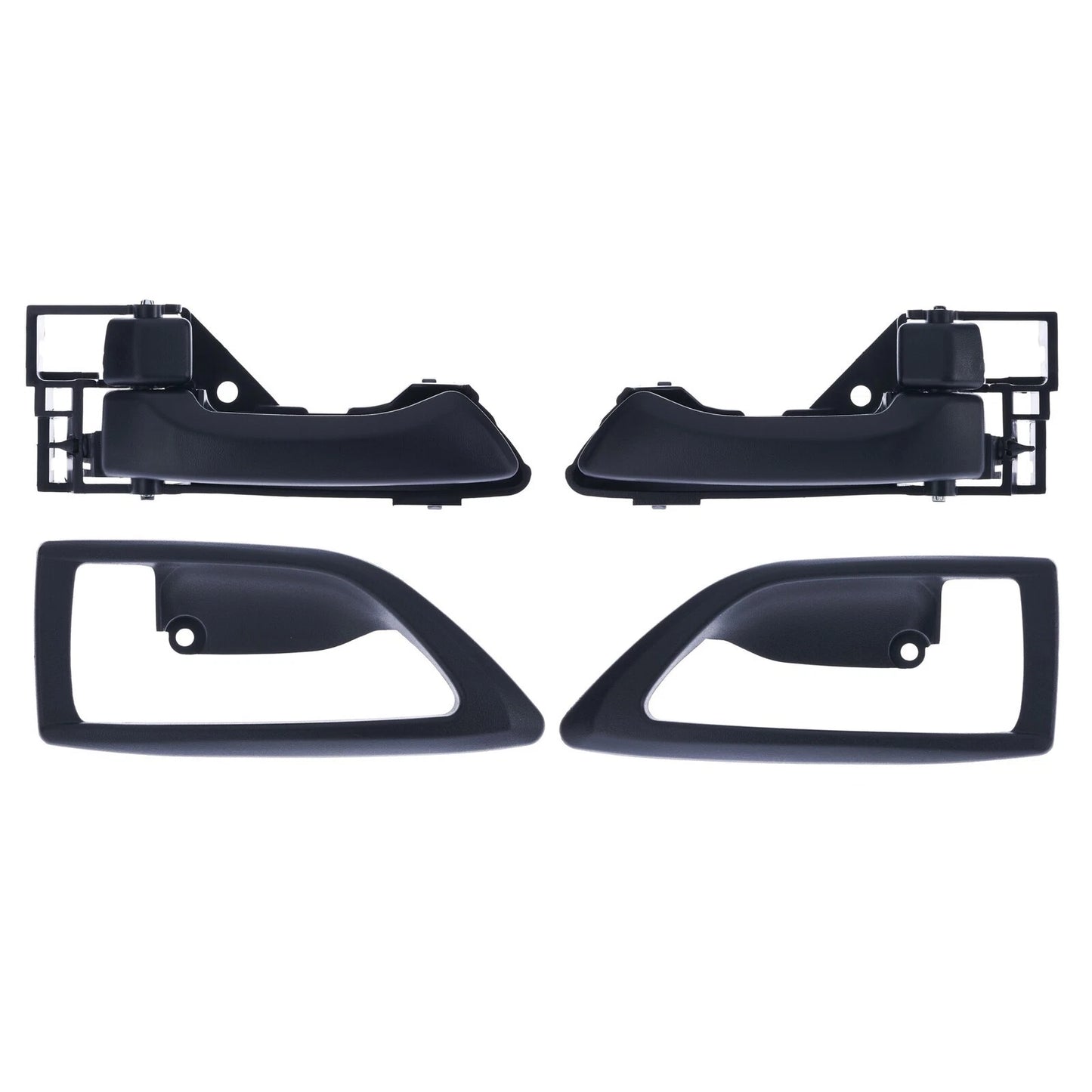 Door Handle Inner+Trim 4x Black Front Left+Right for Isuzu N-Series (2009–2024)