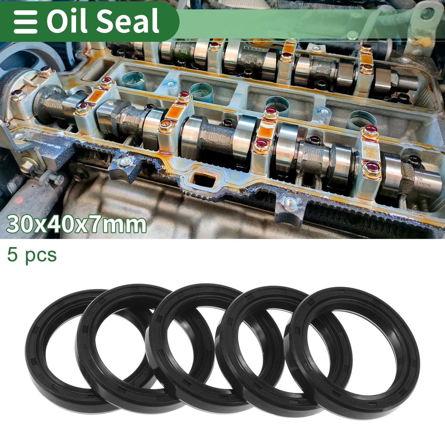 Oil Seal 30x40x7mm Rotary Shaft Seal NBR Rubber for Make Model