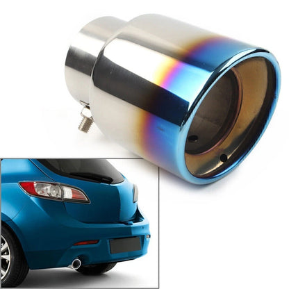 Blue Stainless Rear Exhaust Pipe Tip for Mazda 3 (2010-2013)