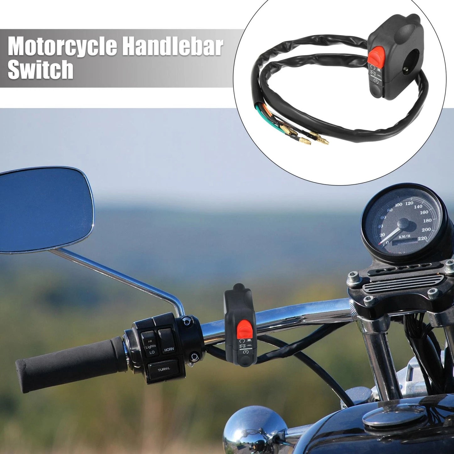 Headlight & Ignition Switch / 7/8" 22mm / Motorcycle