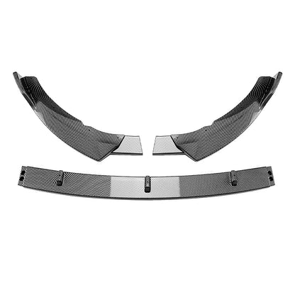 Carbon Look Front Spoiler Lip for Mercedes Benz C Class W205 (2019-2021)