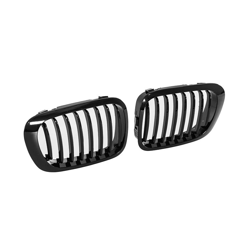 Gloss Black Front Kidney Grille for BMW E46 325CI 330CI Coupe (1999-2002) 2 x