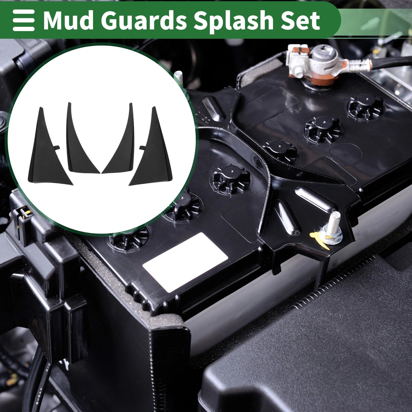 Mud Flaps Splash Guards for Chevrolet Corvette C7 (2014-2019)