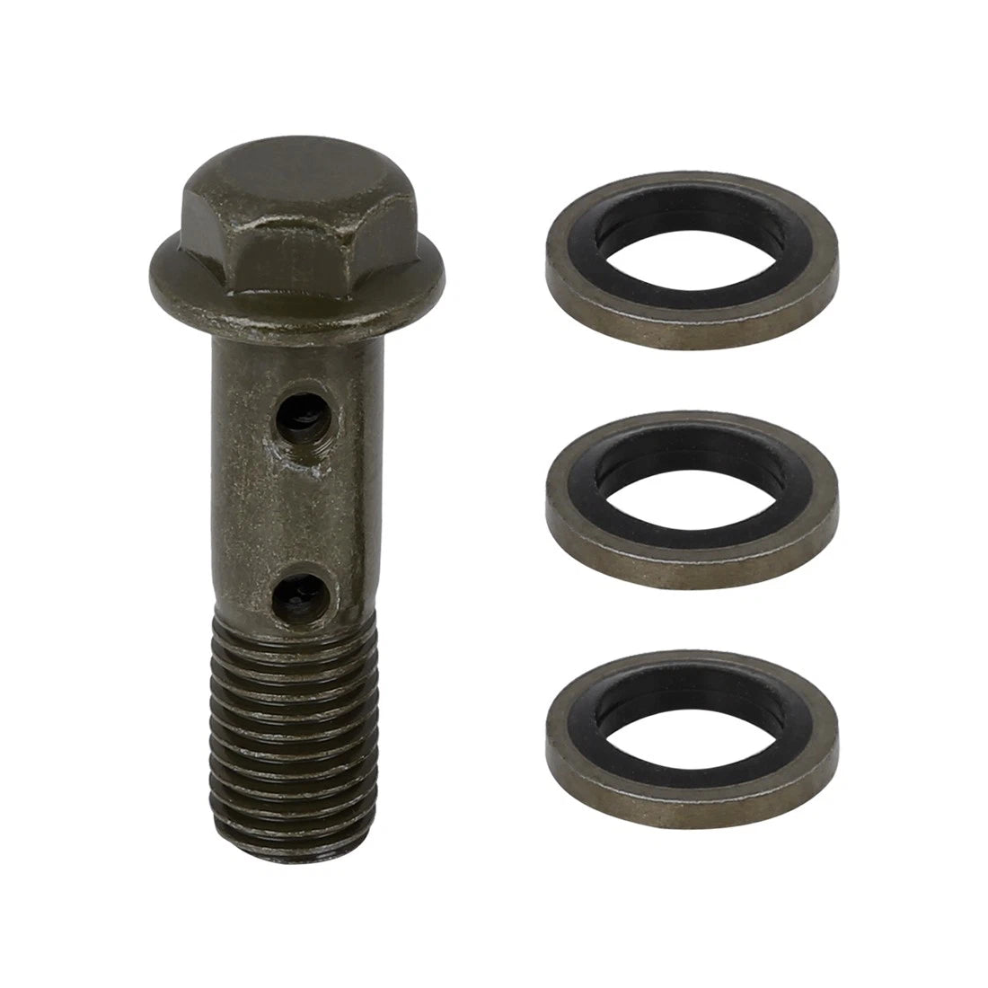 M10x1.25mm Banjo Bolt Fuel Line Adapter 42mm Length for Motorcycle