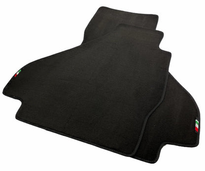 Floor Mats for Ferrari 512 TR 1992-1994 Black Tailored Carpets & Emblem