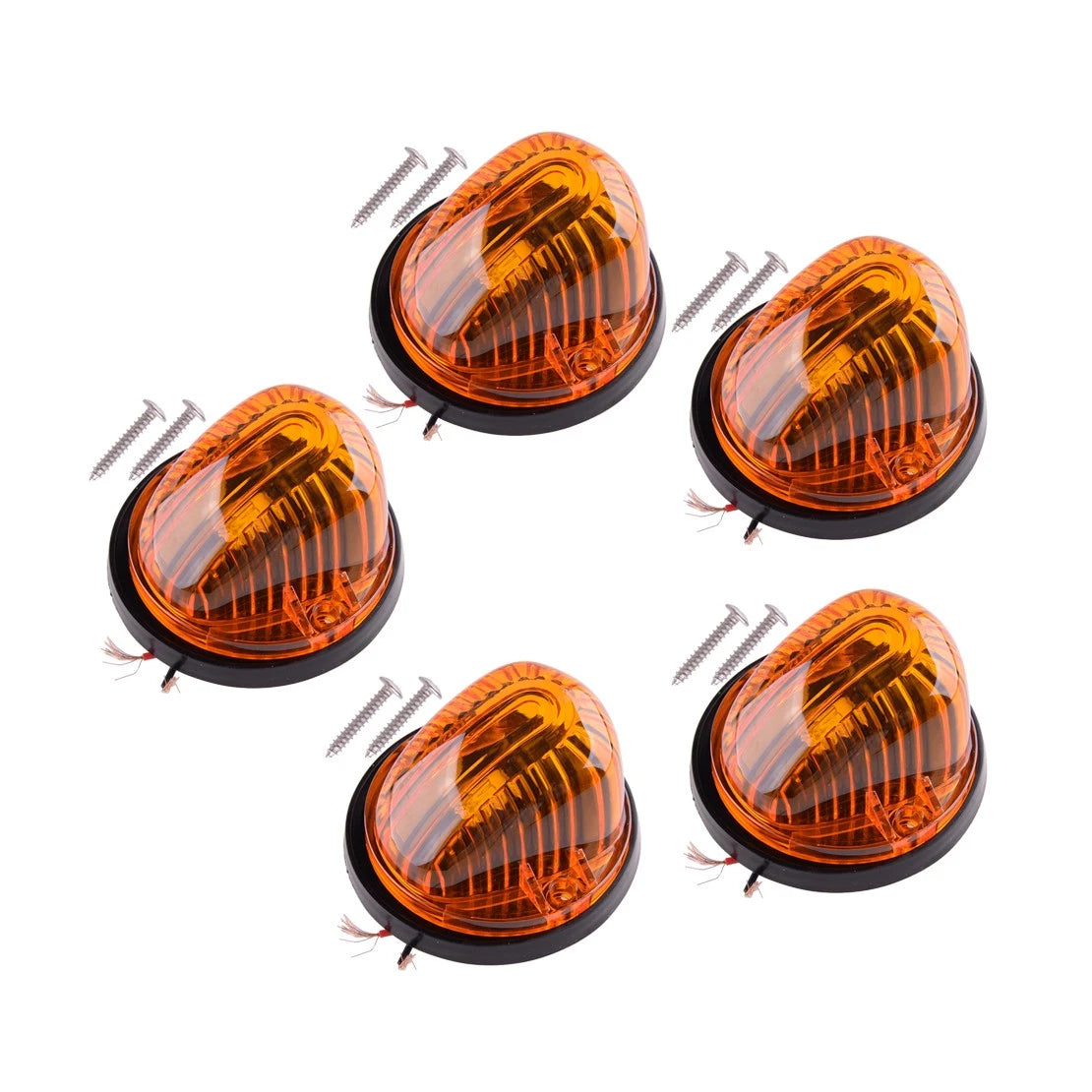 5 x Amber Cab Roof Marker Lights for Chevrolet GMC C/K Series