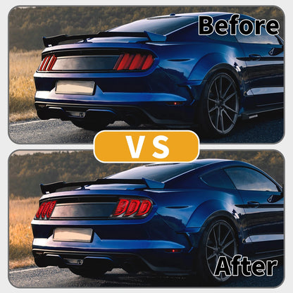 OLED Tail Lights Assembly for Ford Mustang 2015-2016 - 1 Pair, Black