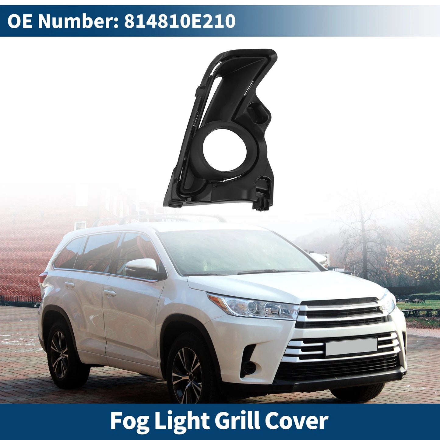 1 pc Front Right Fog Light Grill for Toyota Highlander