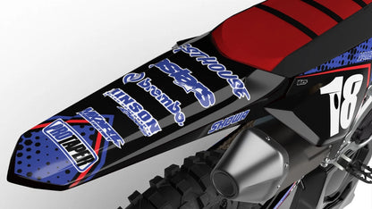 Custom Graphics Full Kit for Honda CRF 110 2019-2024 Clipper Black Stickers