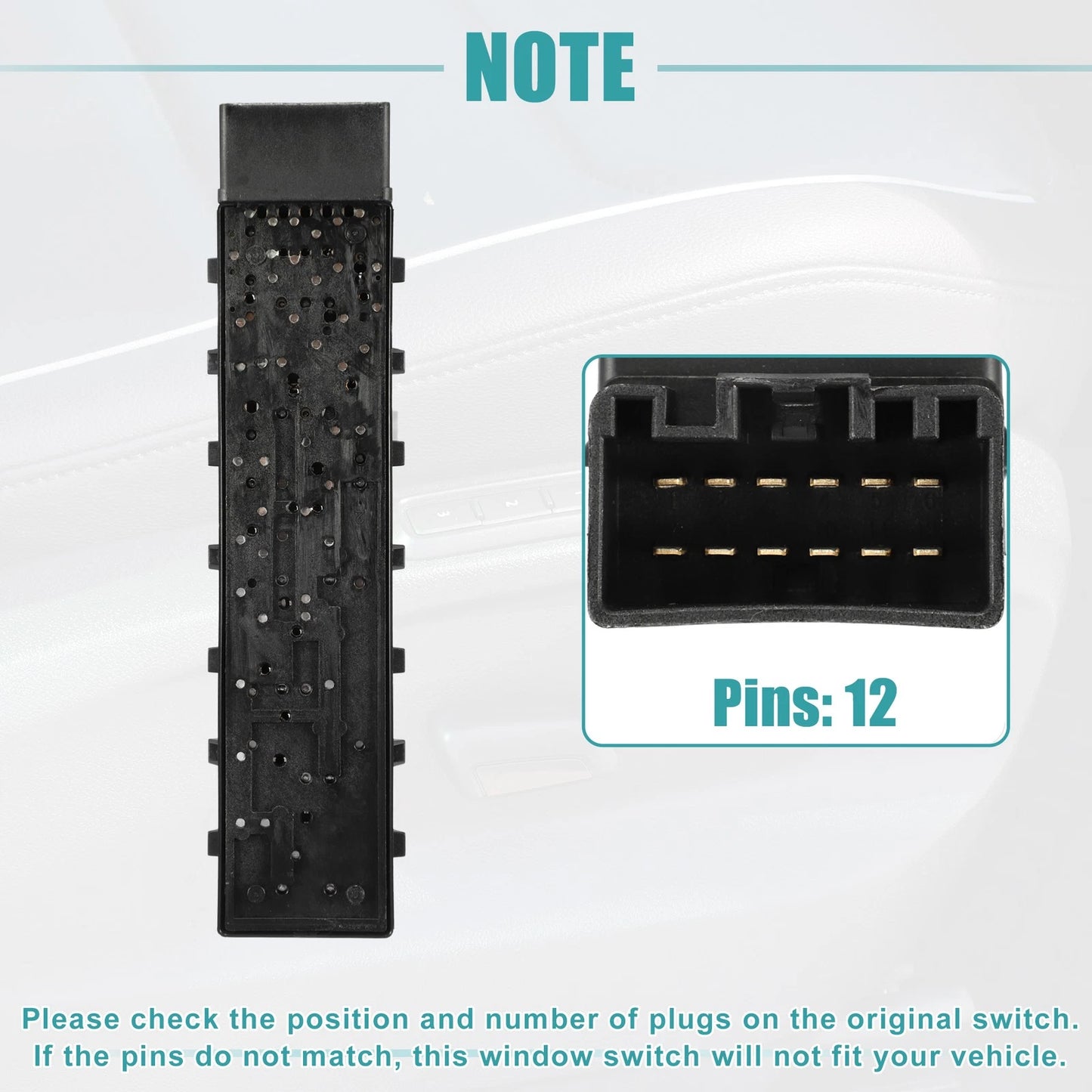 Power Seat Switch for Ford C-Max (2013-2019)