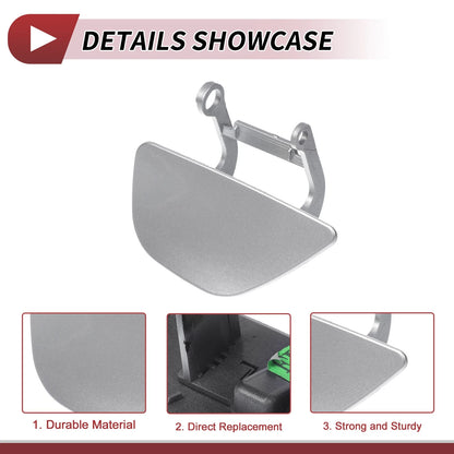 Front Left Washer Nozzle Cover for BMW 535i GT (2010-2017) Silver Tone