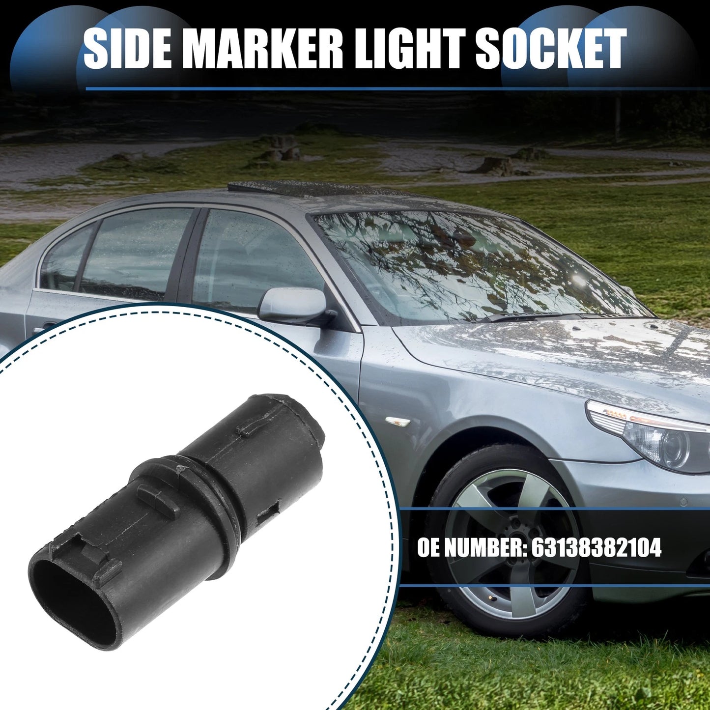 Auto Side Marker Light Socket for BMW Mini Cooper 2002-2008, 3, 5 Series