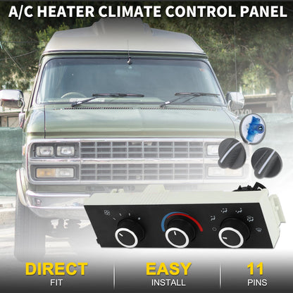 A/C Heater Climate Control Switch 1x for Chevrolet Express 1500