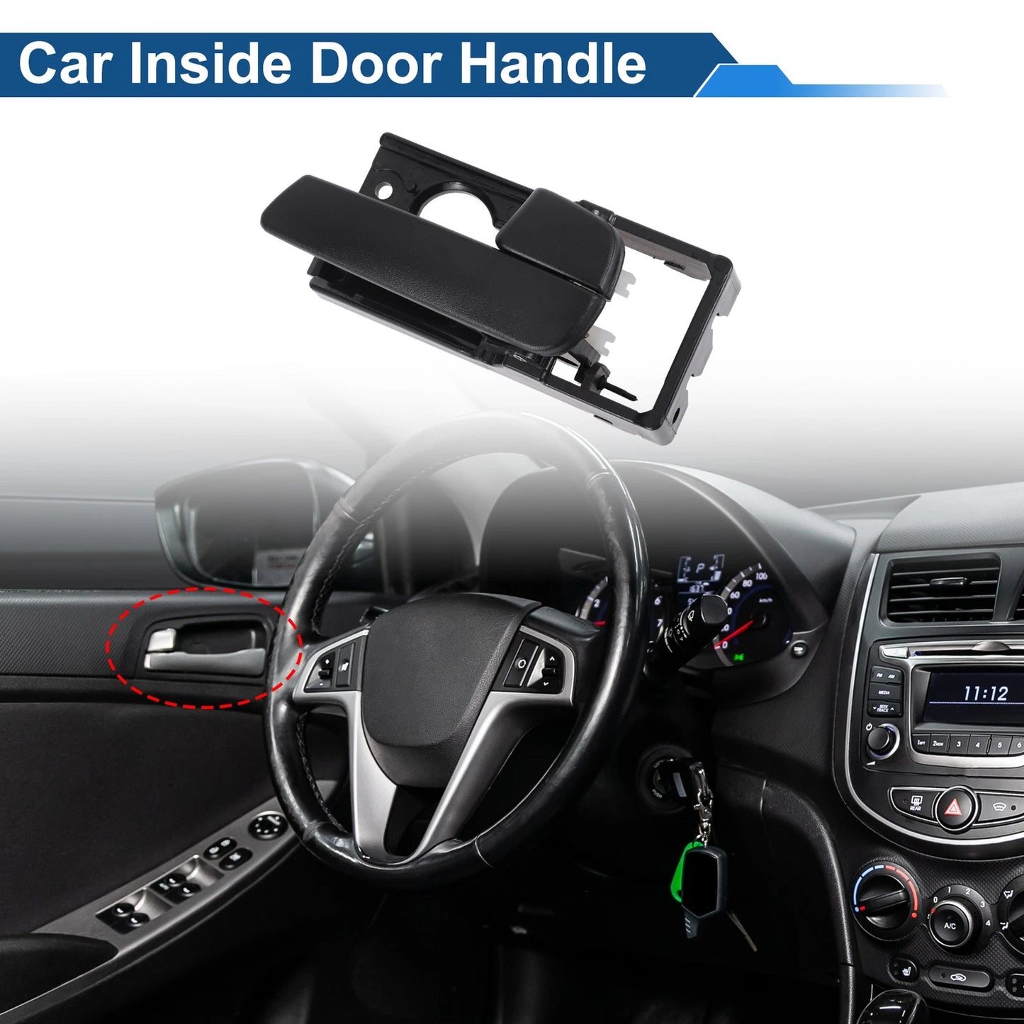 Front Driver Side Door Handle for Kia Rio (2007-2011)