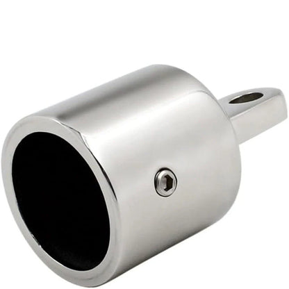 Robust Stainless Steel Eye End Cap for Boat Canopy with Hex Key Setup