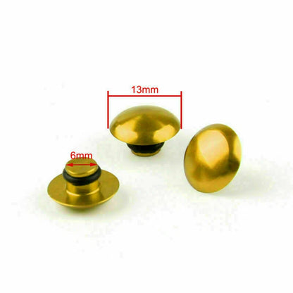 10 x M8 Gold Protective Caps for Motorcycle Hexagon Screws