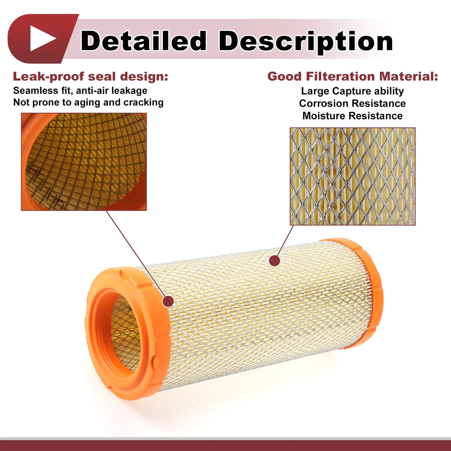 Engine Air Filter for Chevrolet Express 1500 4.3L 5.3L (2001-2014)