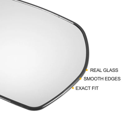 Left Right White Mirror Glass Pair w/ Back Heated for Honda Odyssey (2010-2013)