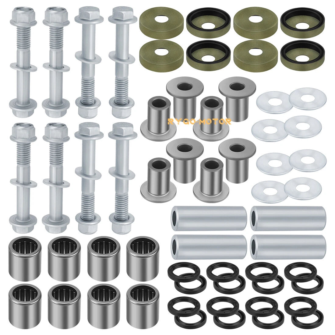 Front Upper+Lower A Arm Bushings Seals Kit / 2 x / Suzuki Z400 LTZ400 Arctic Cat