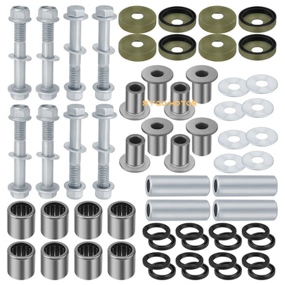 Front Upper+Lower A Arm Bushings Seals Kit / 2 x / Suzuki Z400 LTZ400 Arctic Cat