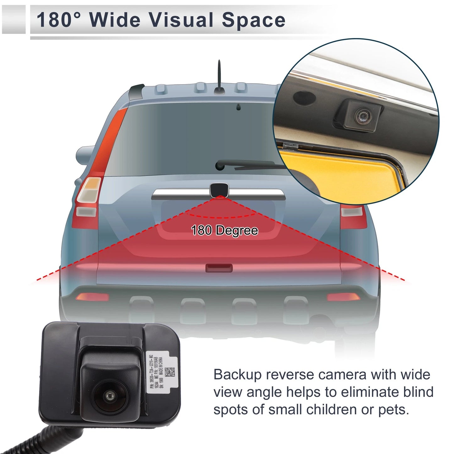 Rear View Camera for Honda Accord EX-L (2013-2017)