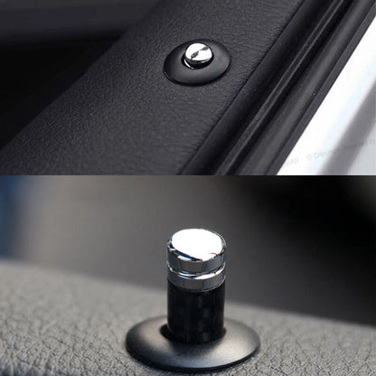 Carbon Fiber Door Pin Lock Knob Covers for BMW 3 5 7 Series (1998-2019)