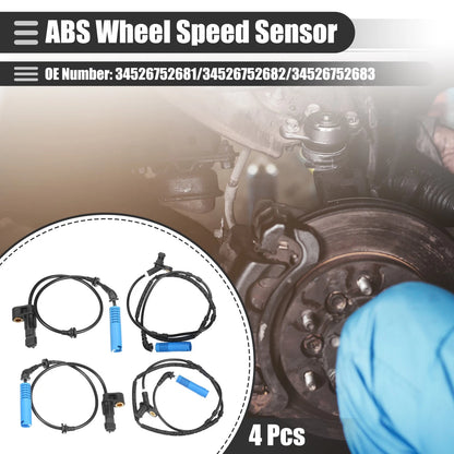 ABS Sensor Set for BMW 325Ci (2001-2006) - 4 x Front & Rear Sensors